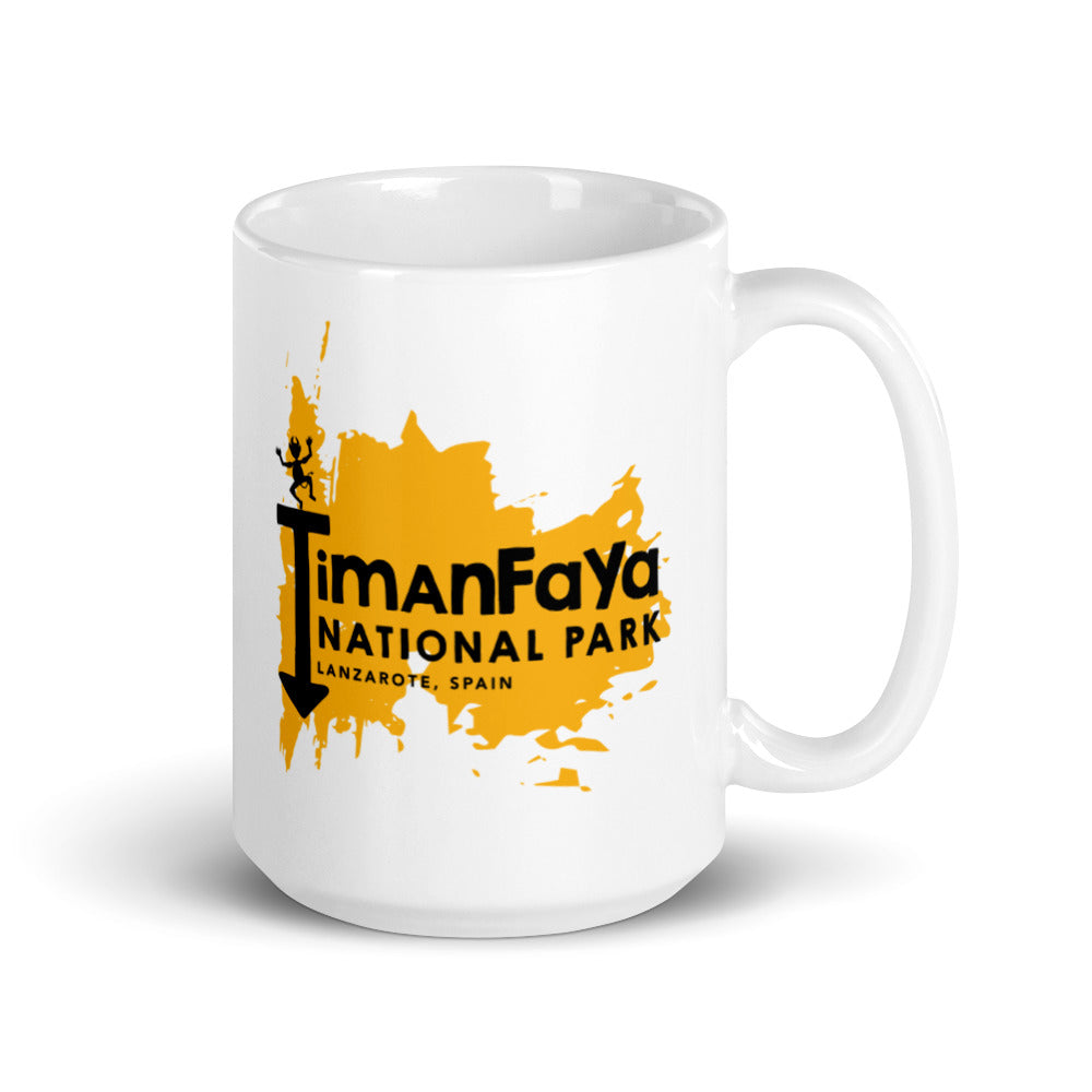 Timanfaya National Park - Lanzarote, Spain White glossy mug