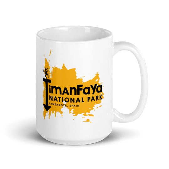 Timanfaya National Park - Lanzarote, Spain White glossy mug