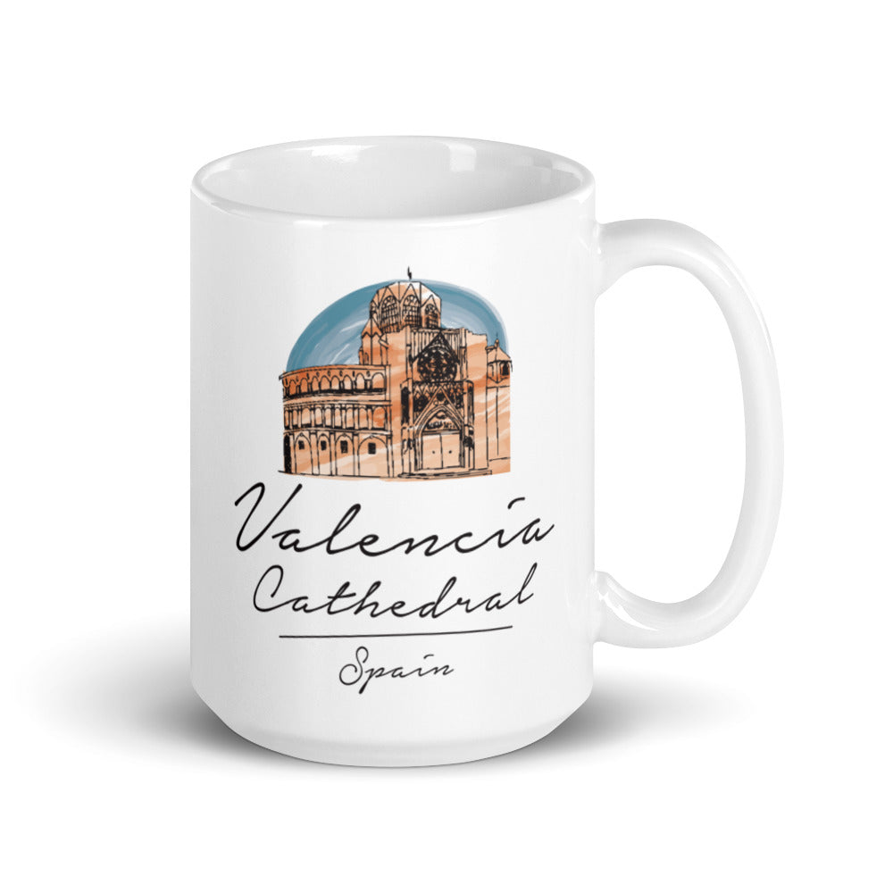 Valencia Cathedral – Spain White glossy mug