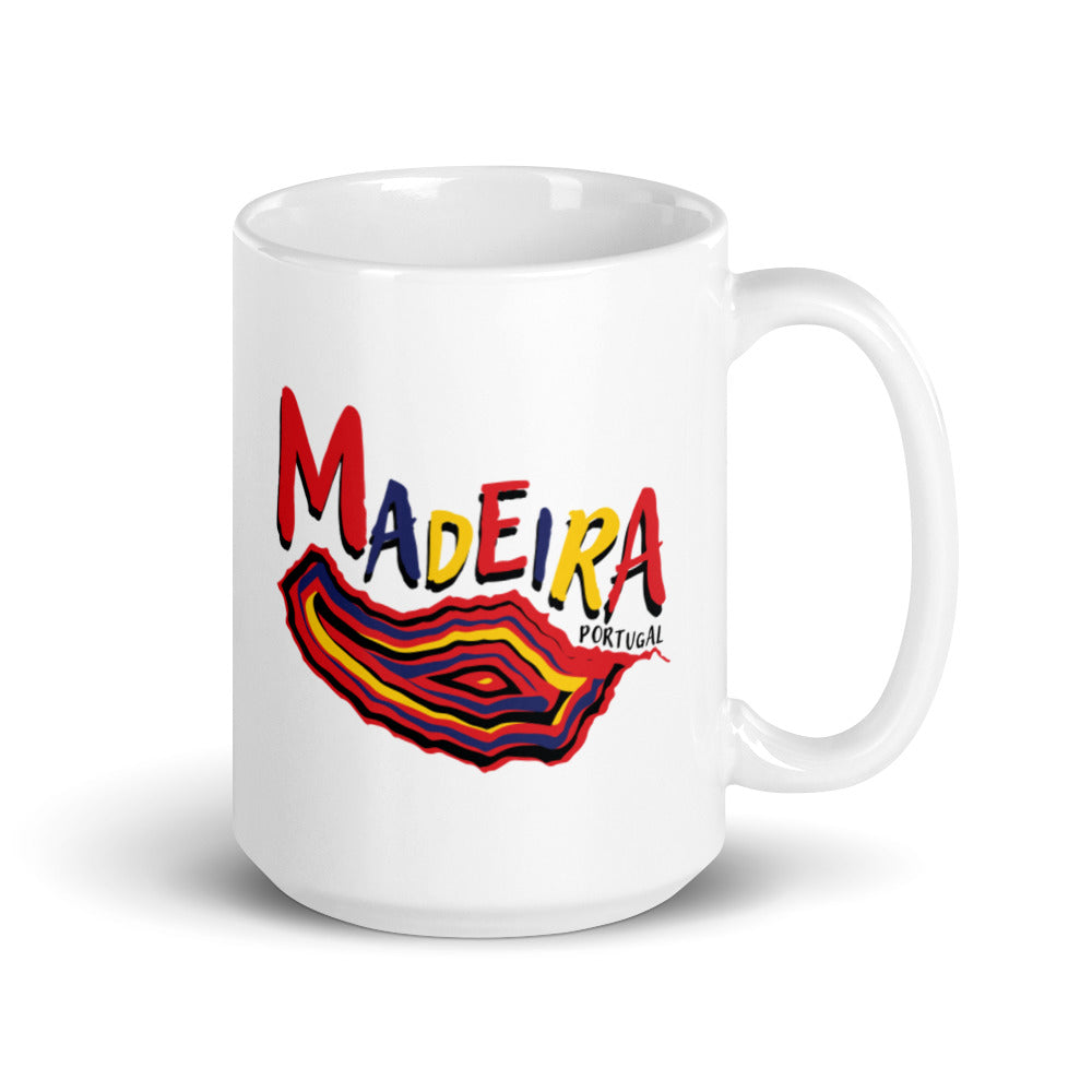 Madeira - Portugal White glossy mug