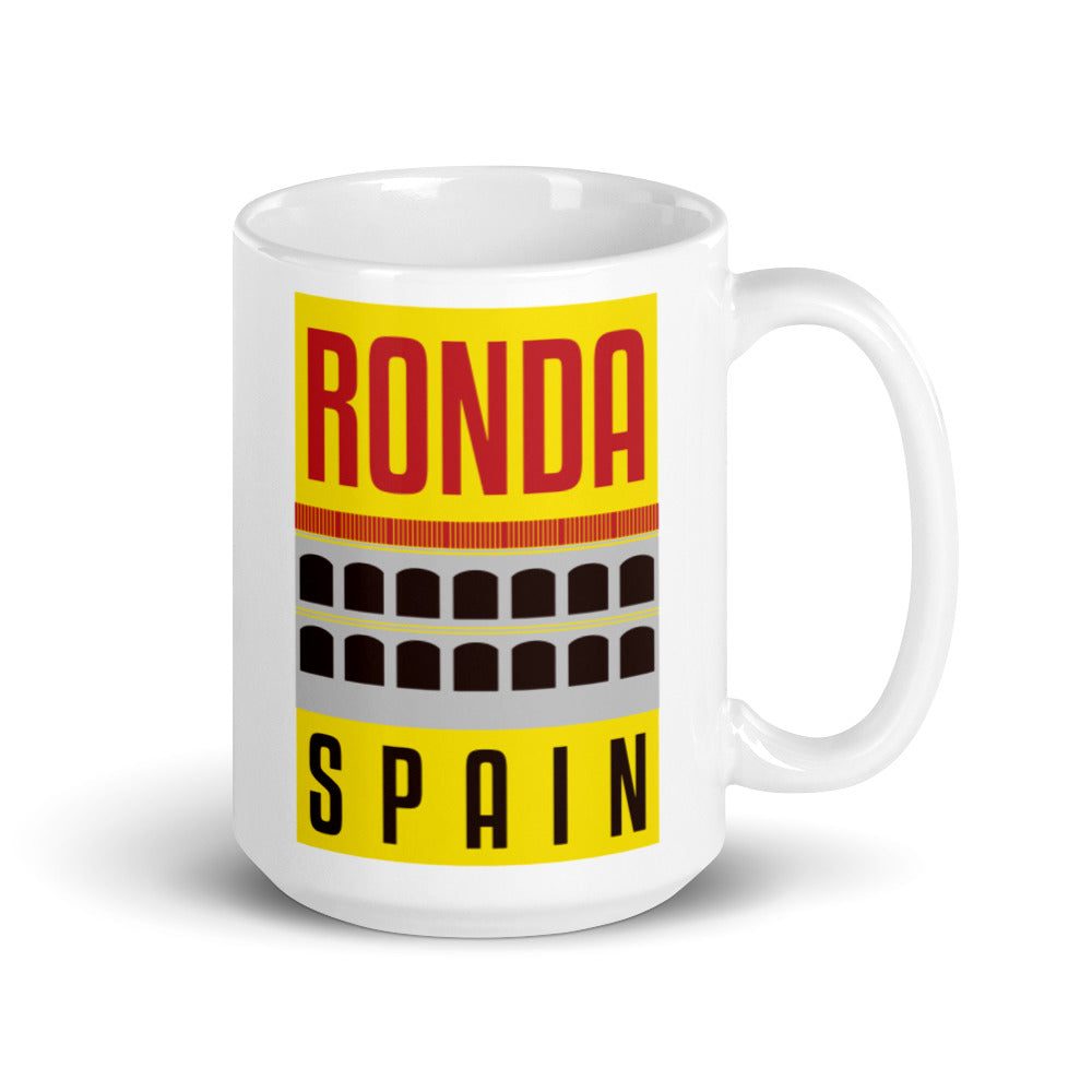 Ronda - Spain White glossy mug