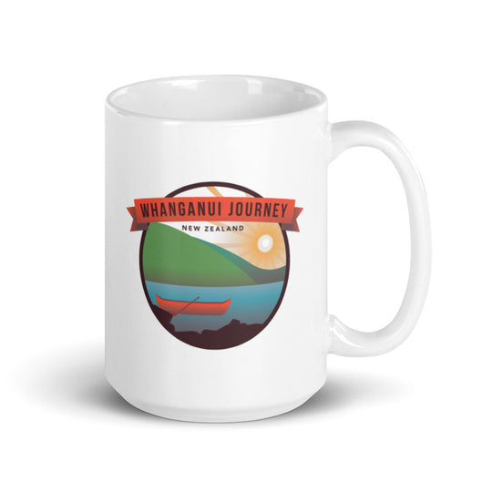 Whanganui Journey - New Zealand White glossy mug