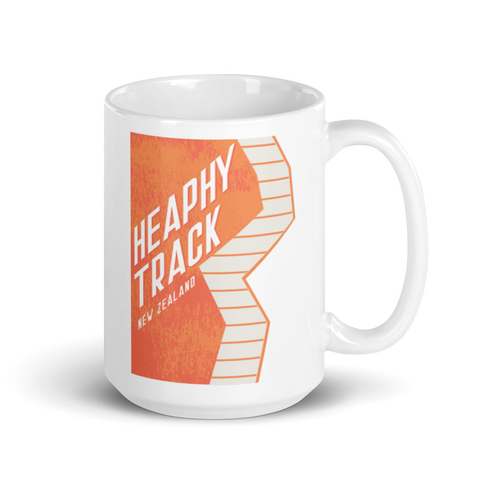 Heaphy Track - New Zealand White glossy mug