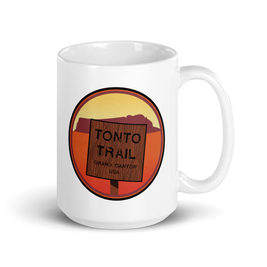 Tonto Trail - Grand Canyon, USA White glossy mug