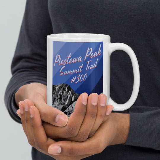 Piestewa Peak Summit Trail #300 White glossy mug