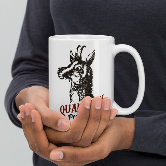 Quandary Peak Trail White glossy mug