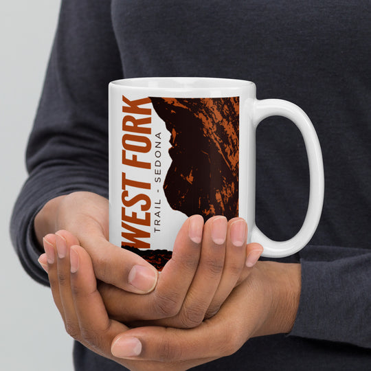 West Fork Trail - Sedona White glossy mug