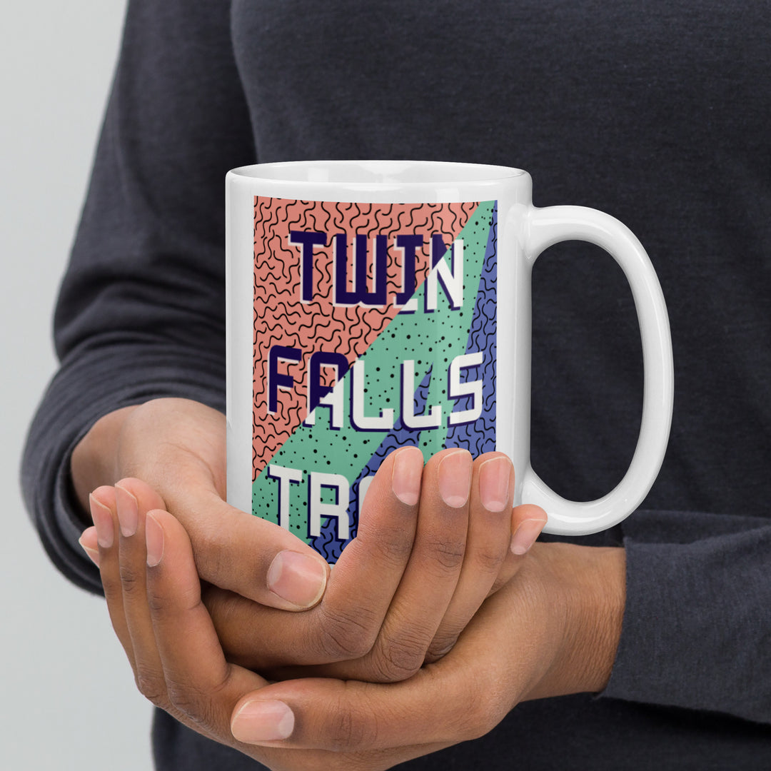 Twin Falls Trail - Washington White glossy mug