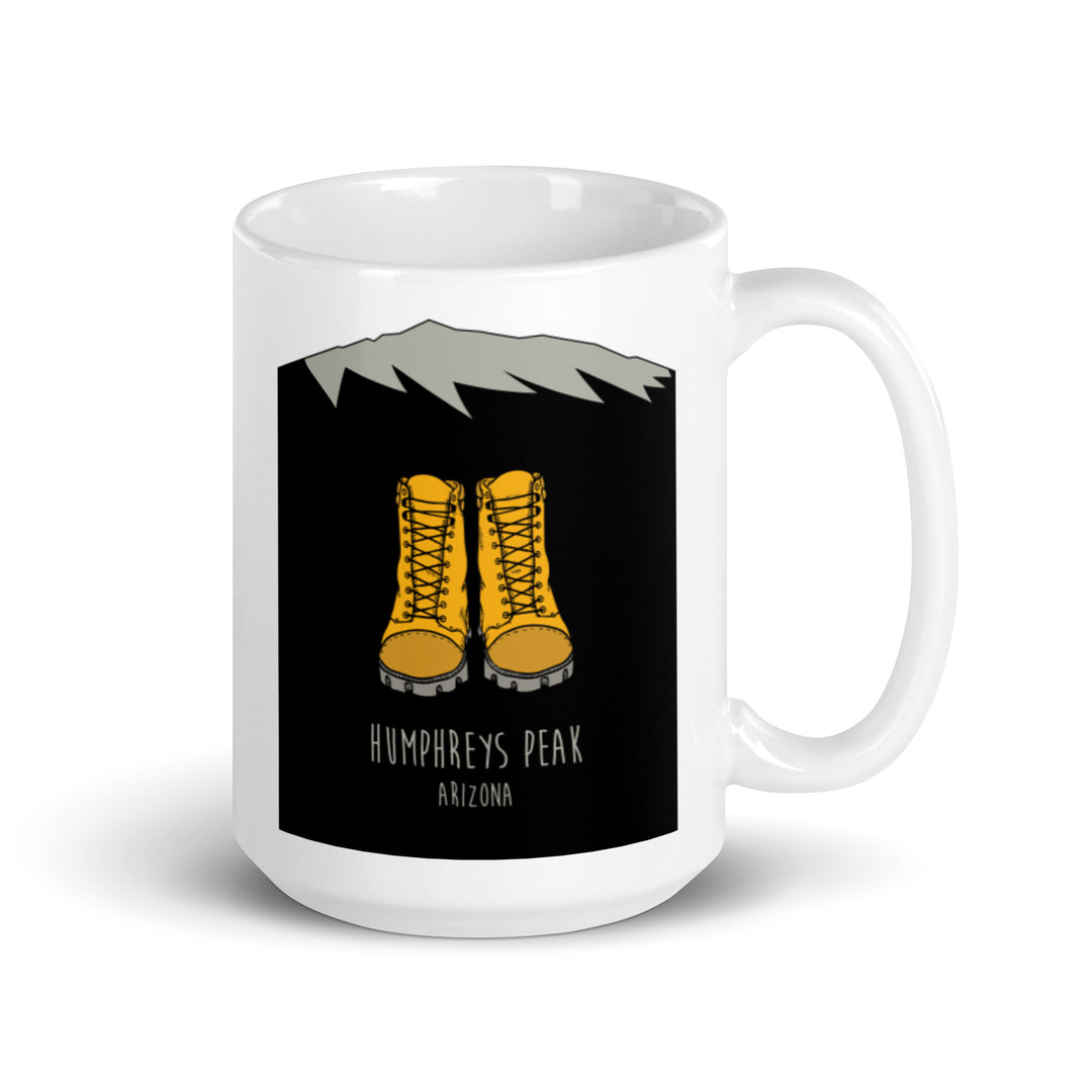 Humphreys Peak - Arizona White glossy mug