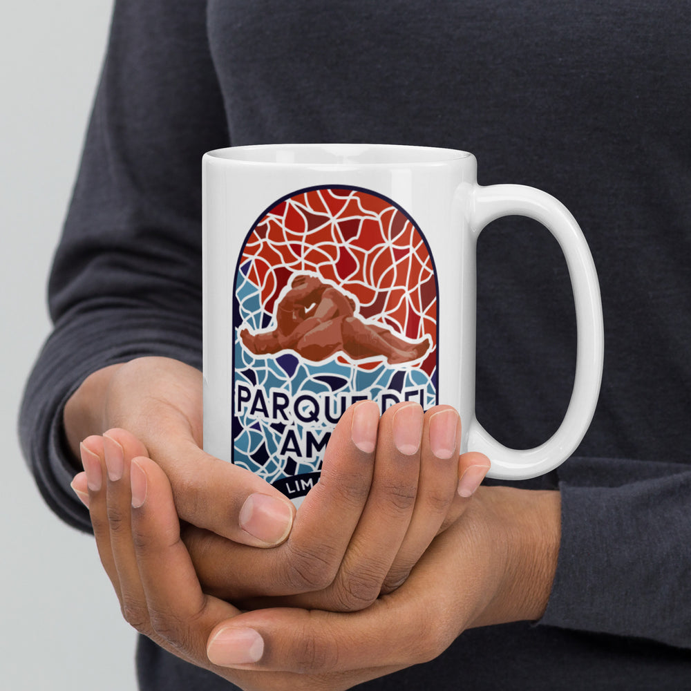 Parque del Amor – Lima, Peru White glossy mug