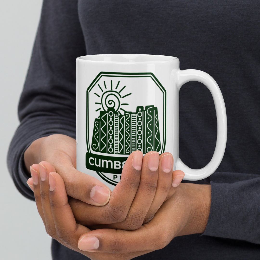 Cumbemayo – Peru White glossy mug