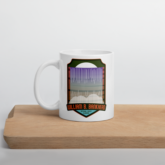 William Bankhead National Forest - Alabama White glossy mug