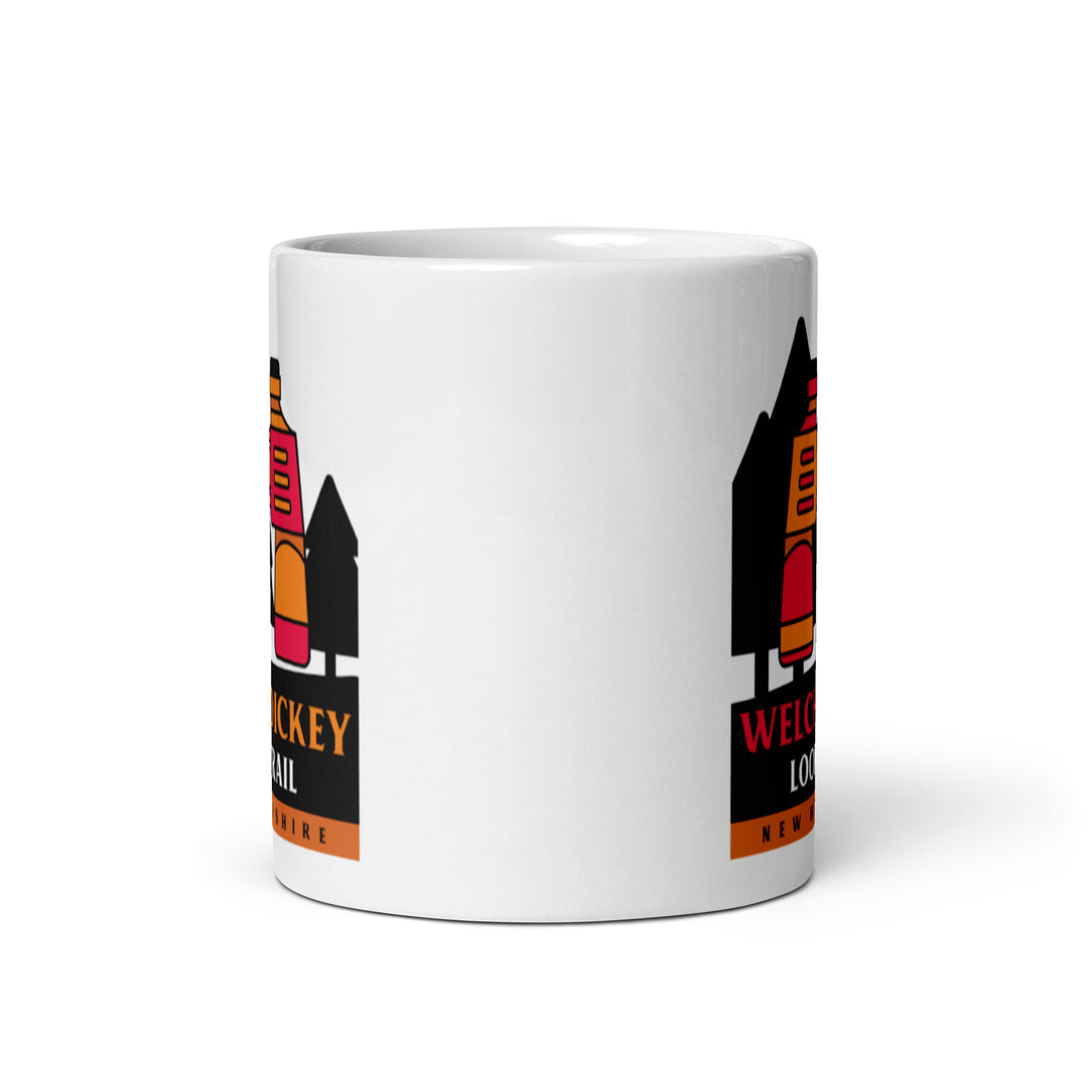 Welch and Dickey Loop Trail - New Hampshire White glossy mug