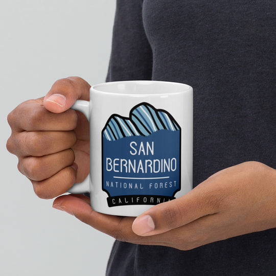 San Bernardino National Forest - California White glossy mug