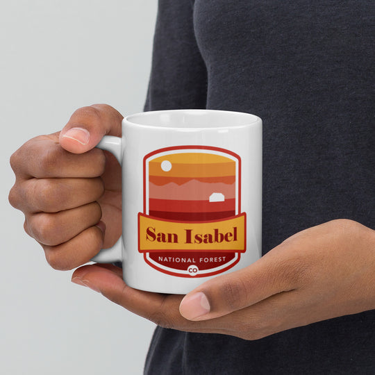 San Isabel National Forest - Colorado White glossy mug