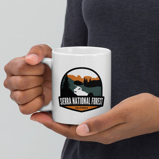 Sierra National Forest - California White glossy mug