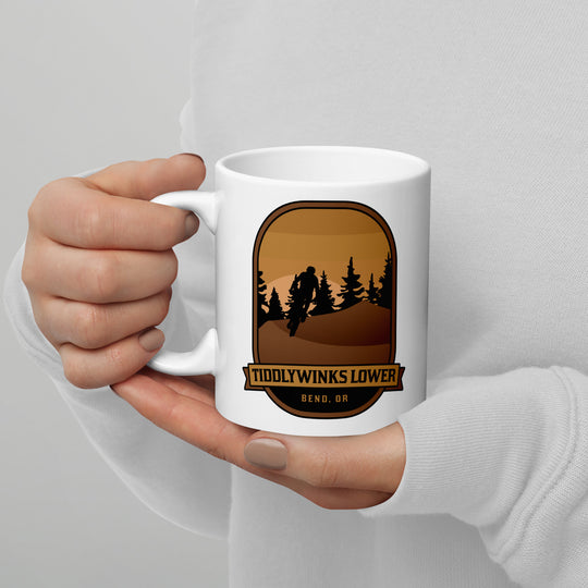 Tiddlywinks Lower - Bend, Oregon White glossy mug