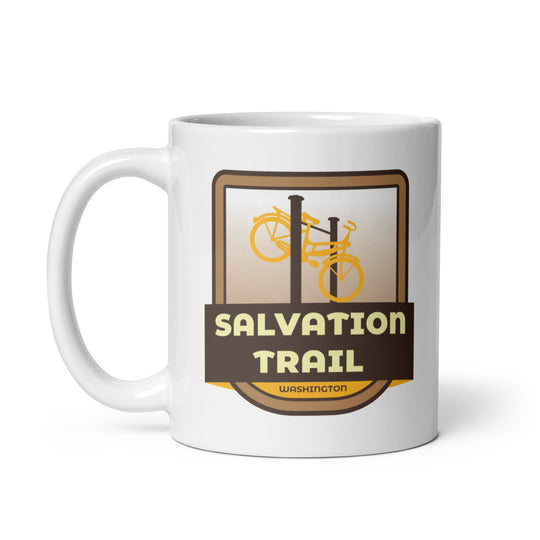 Salvation Trail - Washington White glossy mug