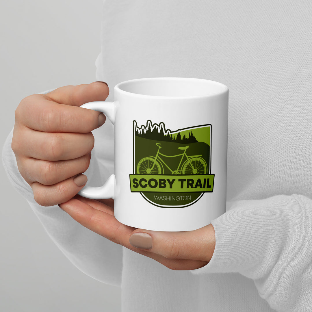 Scoby Trail -  Washington White glossy mug