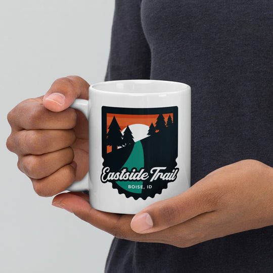 Eastside Trail - Boise, Idaho White glossy mug