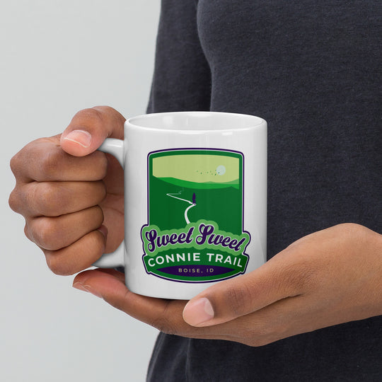 Sweet Sweet Connie Trail - Boise, Idaho White glossy mug