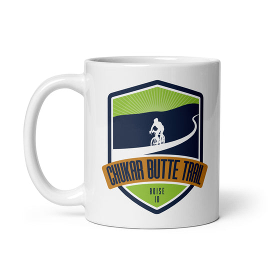 Chukar Butte Trail - Boise, Idaho White glossy mug