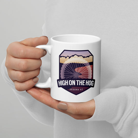 High on the Hog - Sedona, Arizona White glossy mug