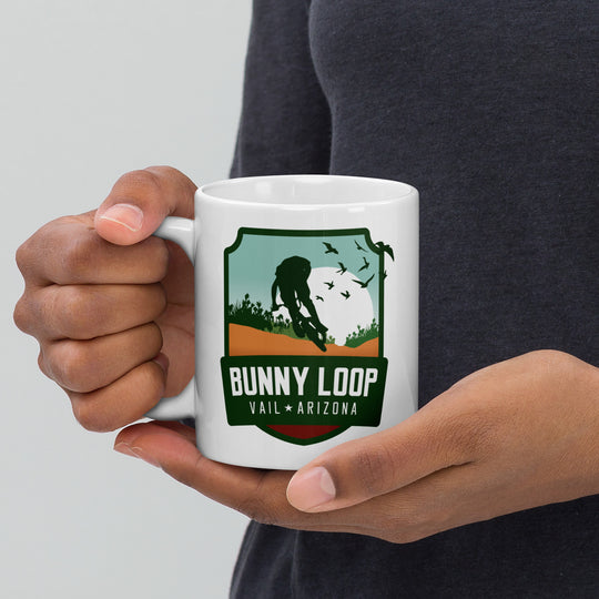 Bunny Loop - Vail, Arizona White glossy mug