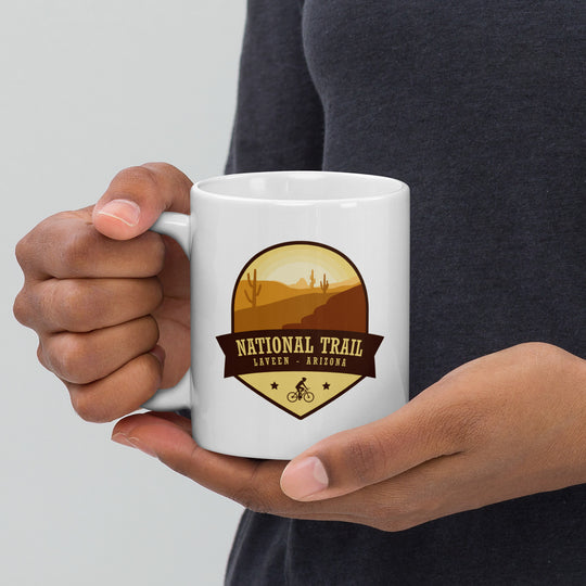 National Trail - Laveen, Arizona White glossy mug