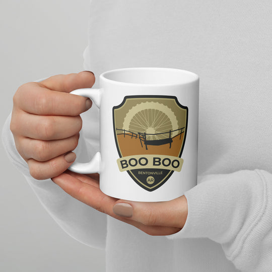 Boo Boo- Bentonville, Arkansas White glossy mug