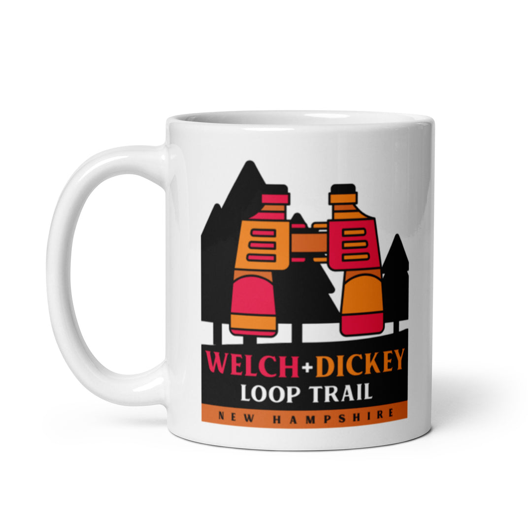 Welch and Dickey Loop Trail - New Hampshire White glossy mug