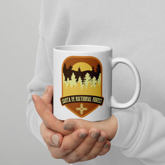 Santa Fe National Forest – New Mexico White glossy mug