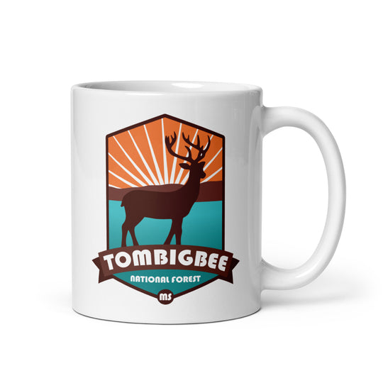 Tombigbee National Forest - Mississippi White glossy mug