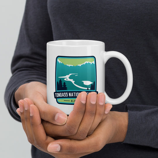 Tongass National Forest - Alaska White glossy mug