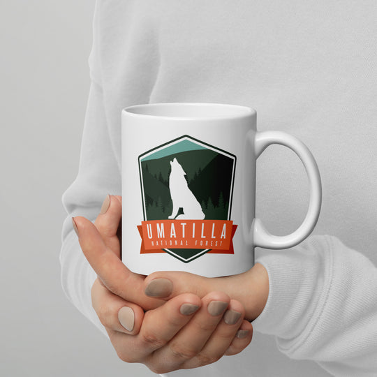 Umatilla National Forest White glossy mug