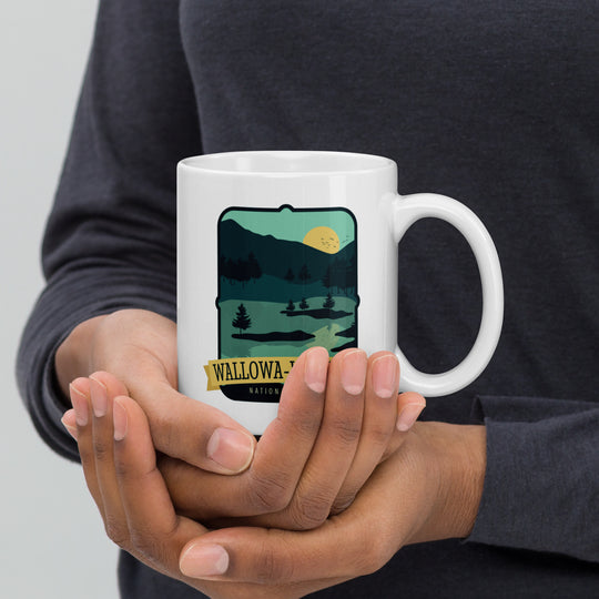 Wallowa-Whitman National Forest White glossy mug