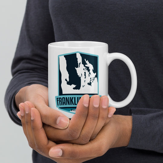 Franklin Falls - Washington White glossy mug