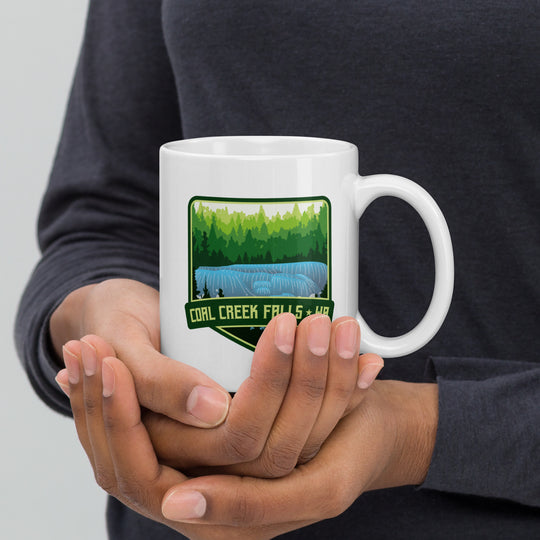 Coal Creek Falls - Washington White glossy mug