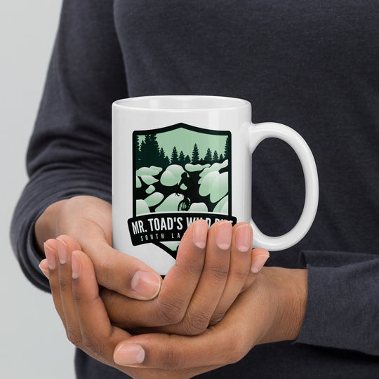 Mr. Toad&#39;s Wild Ride - South Lake Tahoe, CA White glossy mug