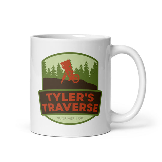 Tyler&#39;s Traverse - Sunriver, Oregon White glossy mug