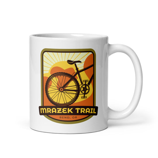 Mrazek Trail - Bend, Oregon White glossy mug