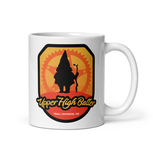 Upper High Baller Trail - Monroe, Oregon White glossy mug