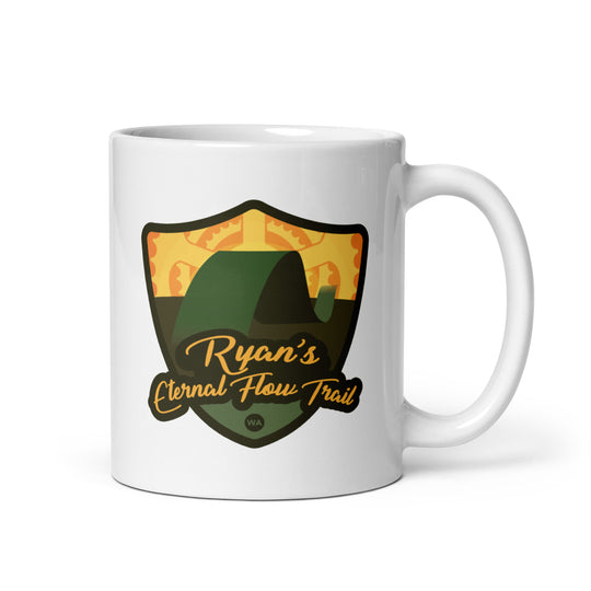 Ryan&#39;s Eternal Flow Trail - Washington White glossy mug