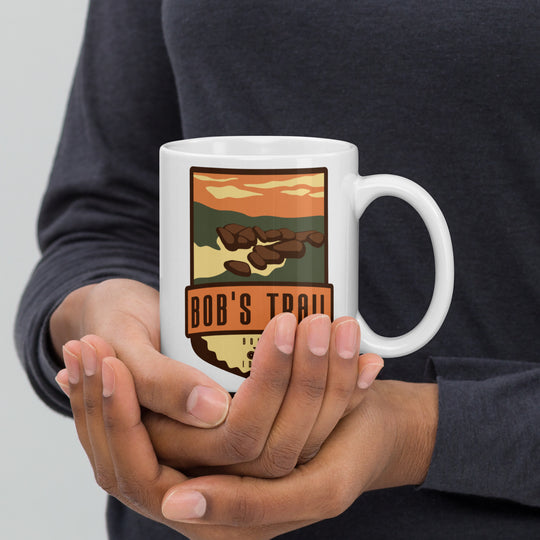 Bob&#39;s Trail - Boise, Idaho White glossy mug