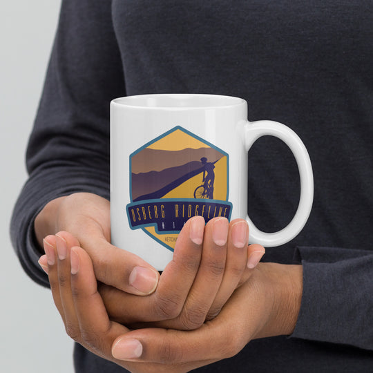 Osberg Ridgeline #147 - Ketchum, Idaho White glossy mug