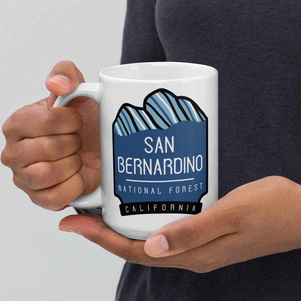 San Bernardino National Forest - California White glossy mug