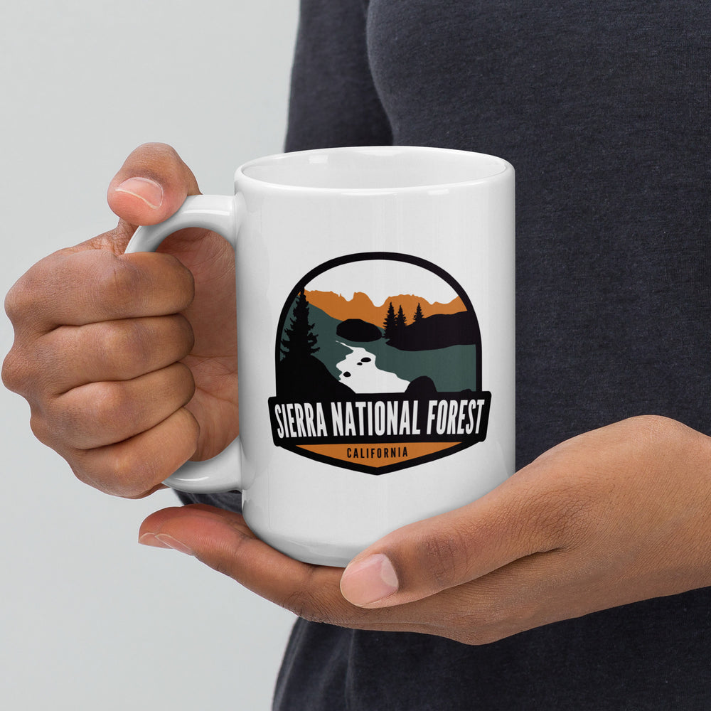 Sierra National Forest - California White glossy mug