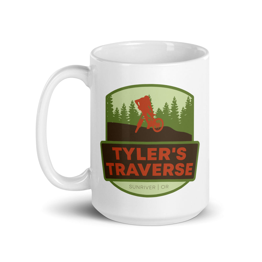 Tyler&#39;s Traverse - Sunriver, Oregon White glossy mug