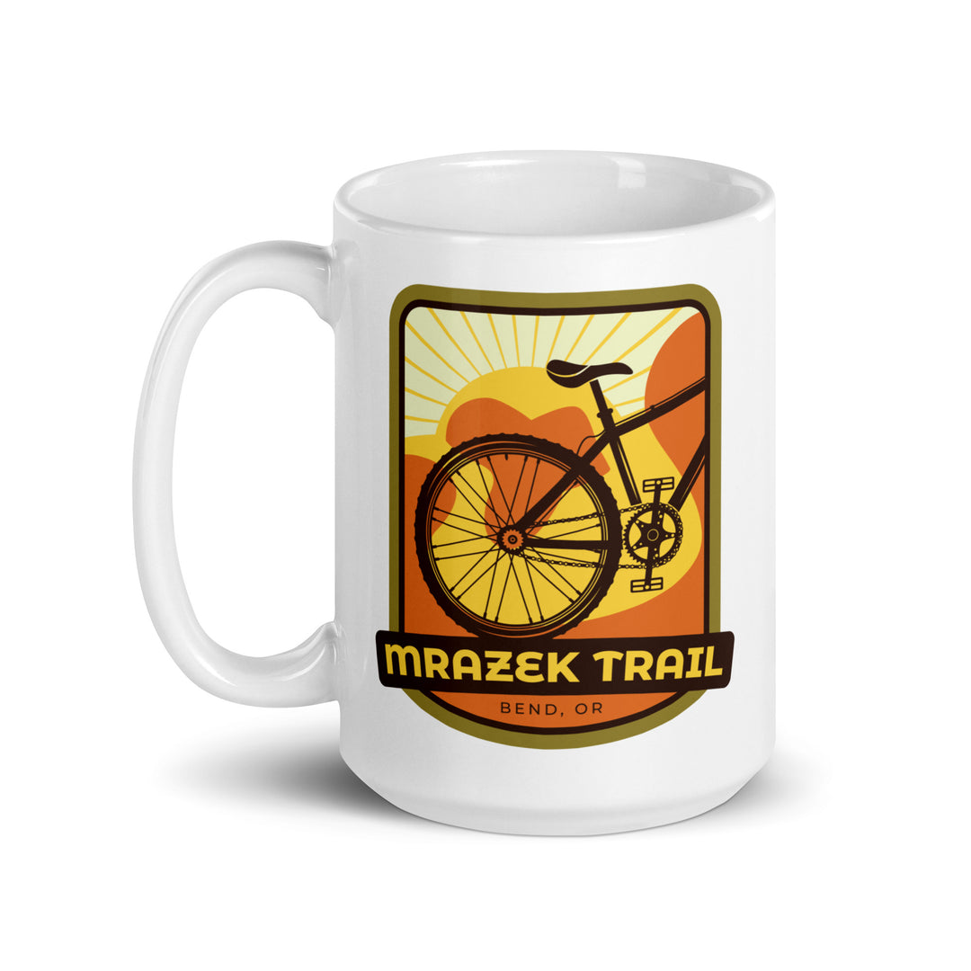 Mrazek Trail - Bend, Oregon White glossy mug