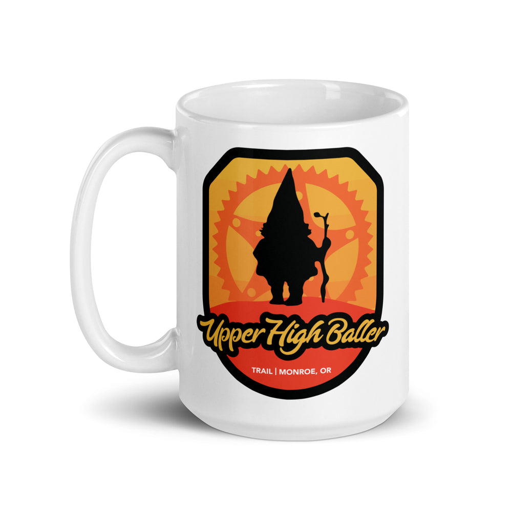 Upper High Baller Trail - Monroe, Oregon White glossy mug